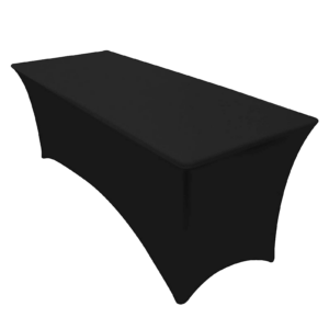 Black Spandex Table cover - 4ft
