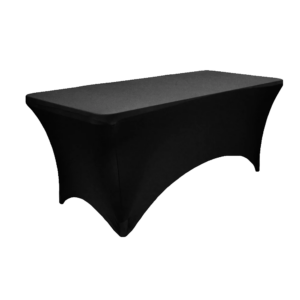 Black Spandex Table cover - 8ft