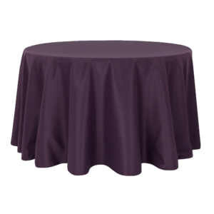 Eggplant - Polyester 132" round